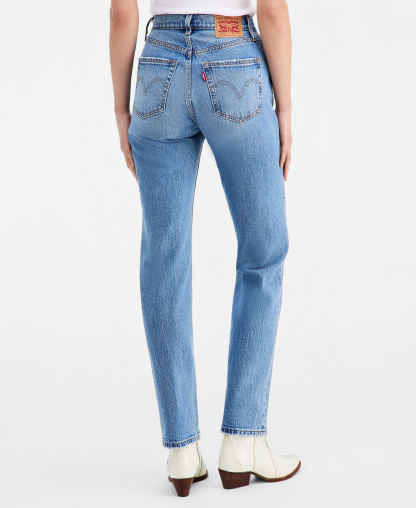Levi's Women's 501 Curve High-Rise Straight-Leg Jeans - Play On Ref