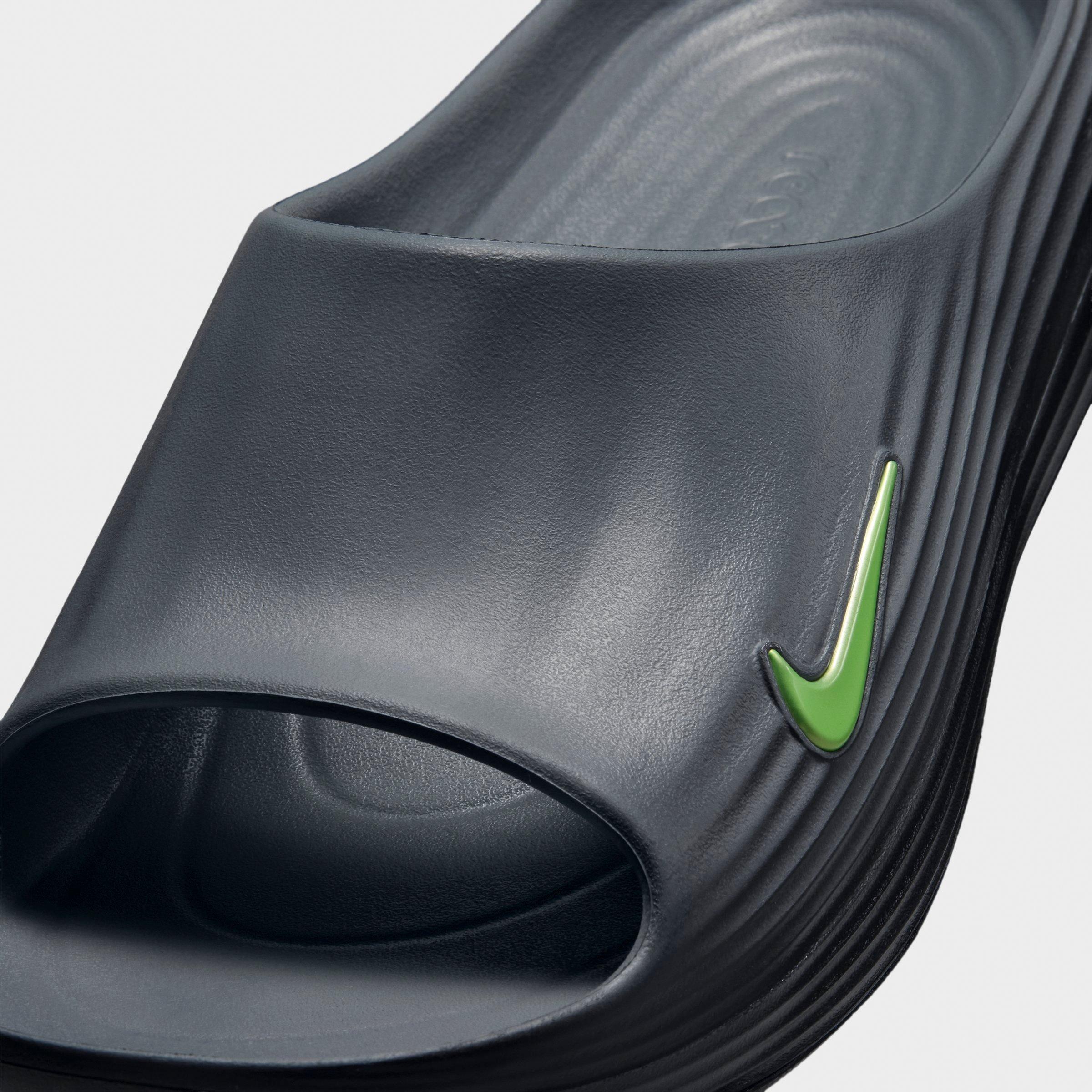 Men's Nithtke ReactX Rejuven8 Slide Sandals - Cool Grey/Black/Volt - Detail shot