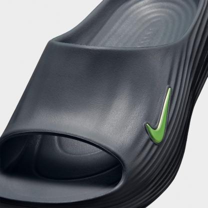 Men's Nithtke ReactX Rejuven8 Slide Sandals - Cool Grey/Black/Volt - Detail shot