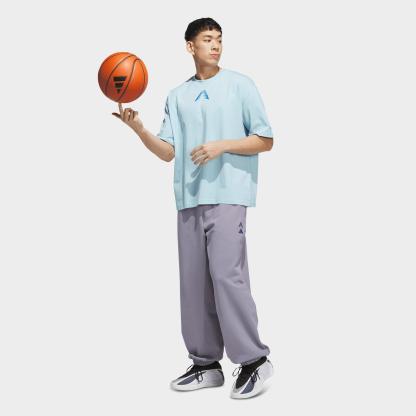 Men's adidas Anthony Edwards Foundation Fleece Jogger Pants - Slate