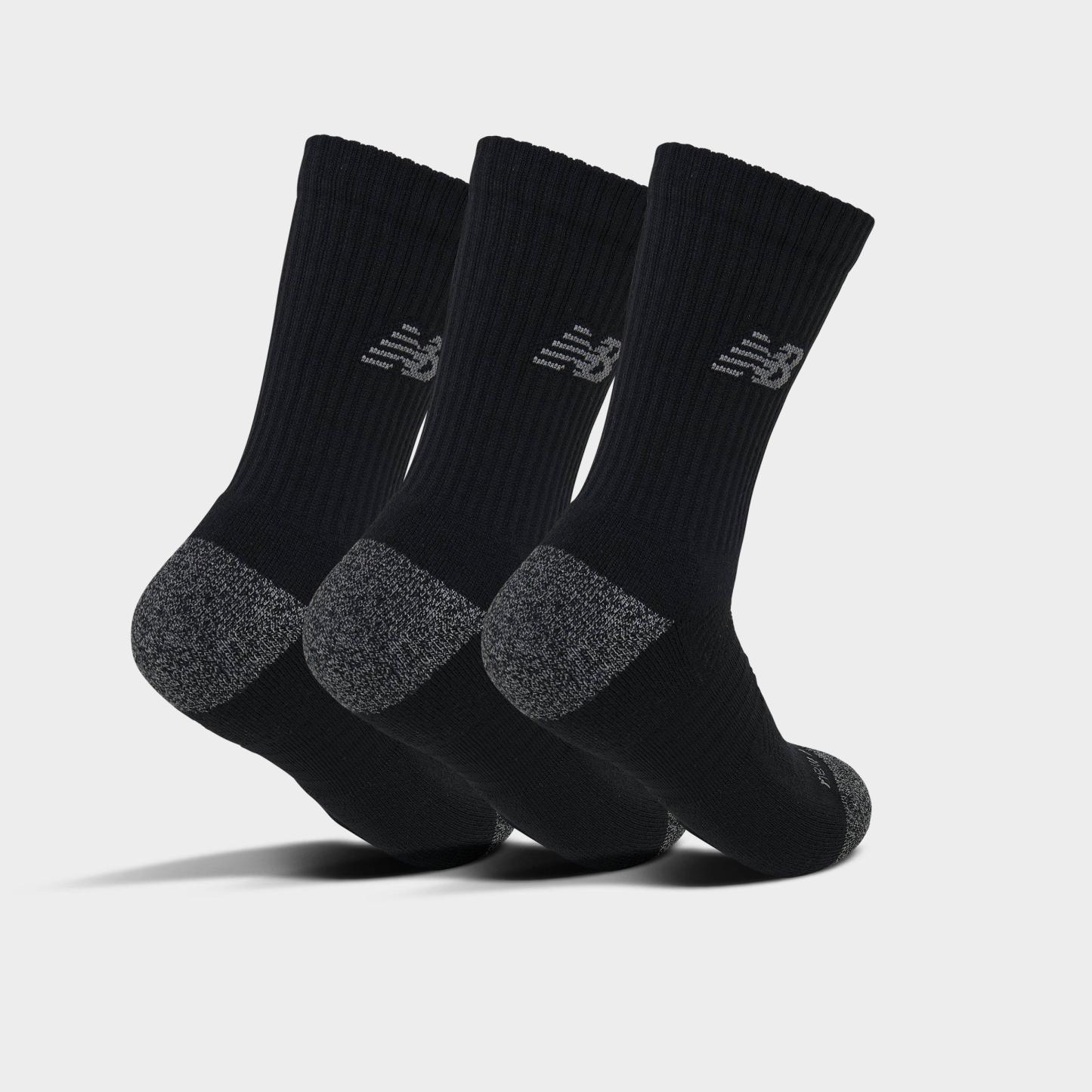 New Balance Active Crew Socks (3-Pack) - Core Black - view 2