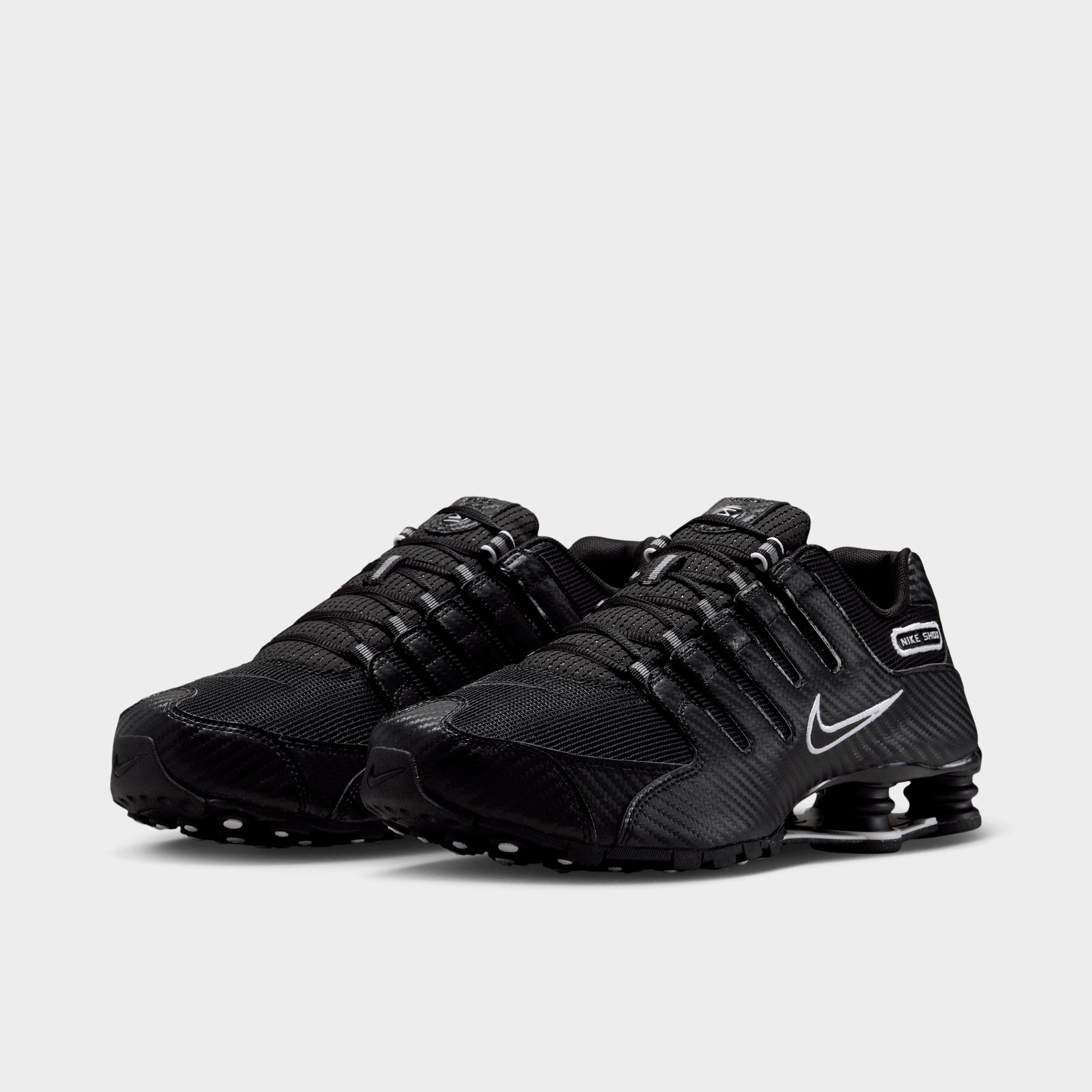 Men's Nithtke Shox NZ Casual Shoes - Black/White/Black - Both shoes facing left