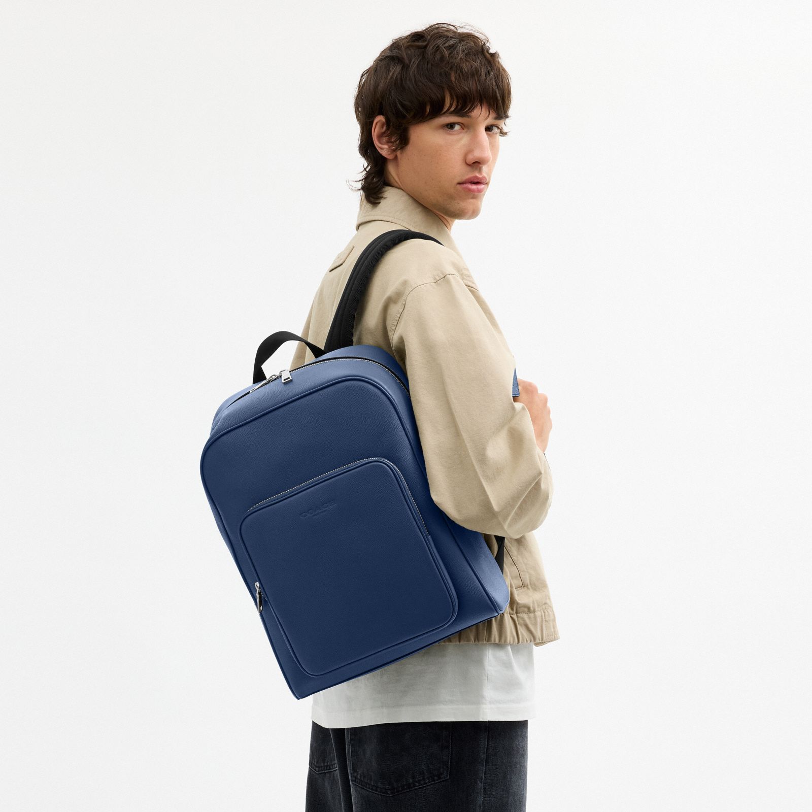 Aiden Backpack - Silver/Deep Blue - view 2