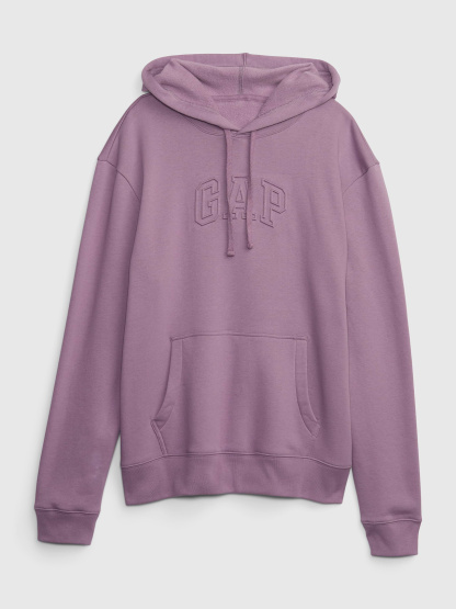 Adult VintageSoft Arch Logo Hoodie - purple
