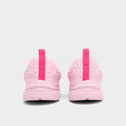 Little Kids' Nithtke V5 RNR Stretch Lace Casual Shoes - Pink Foam/Pinksicle/Hyper Pink - Back view