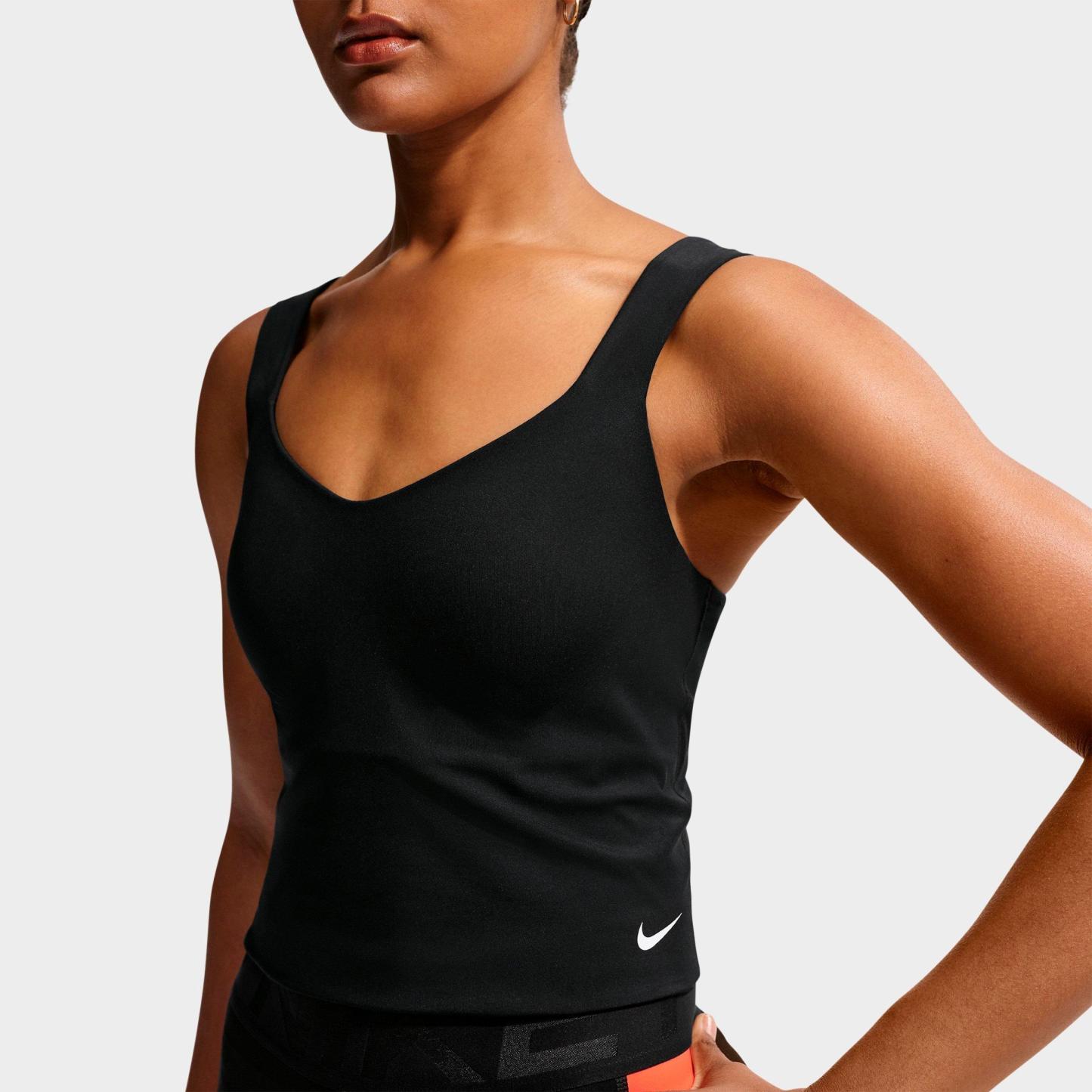 Women's Nithtke Pro Sculpt Medium-Support Padded Bra Tank - Black/White