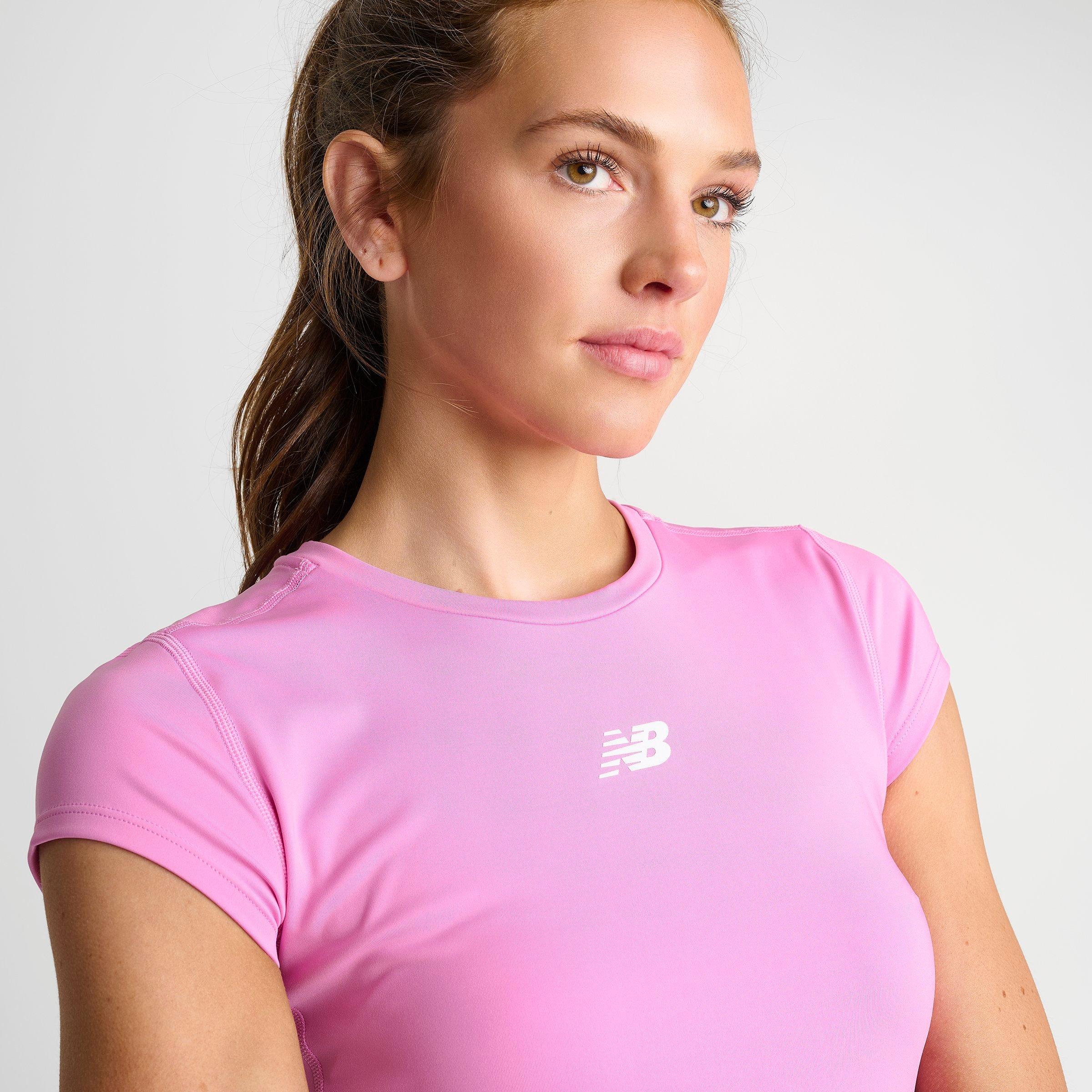 Women's New Balance Accelerate Short-Sleeve T-Shirt - Raspberry - view 5
