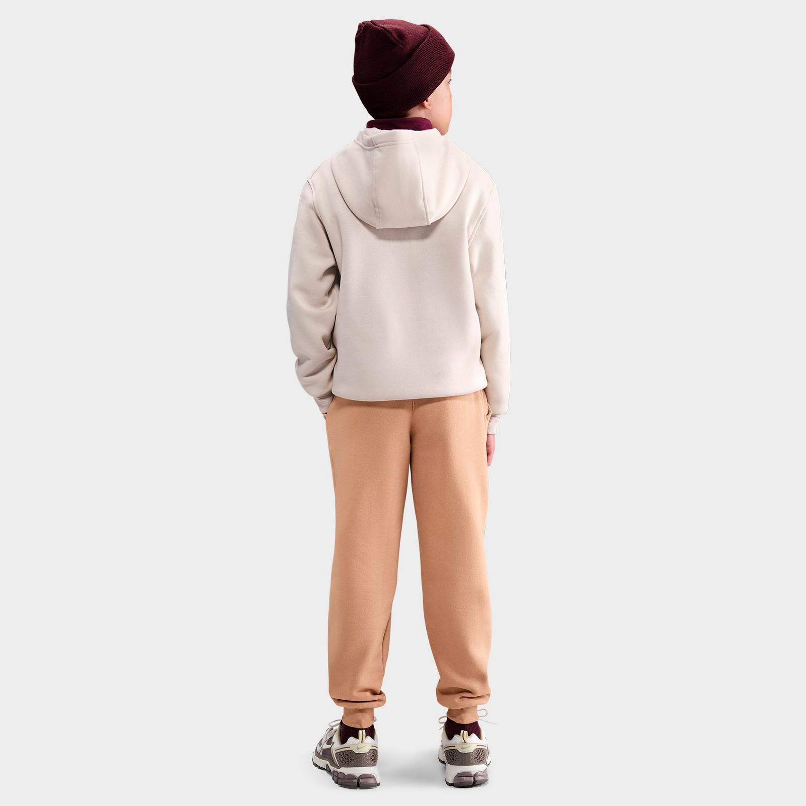 Big Kids' Nike Club Fleece Jogger Pants - Hemp/White