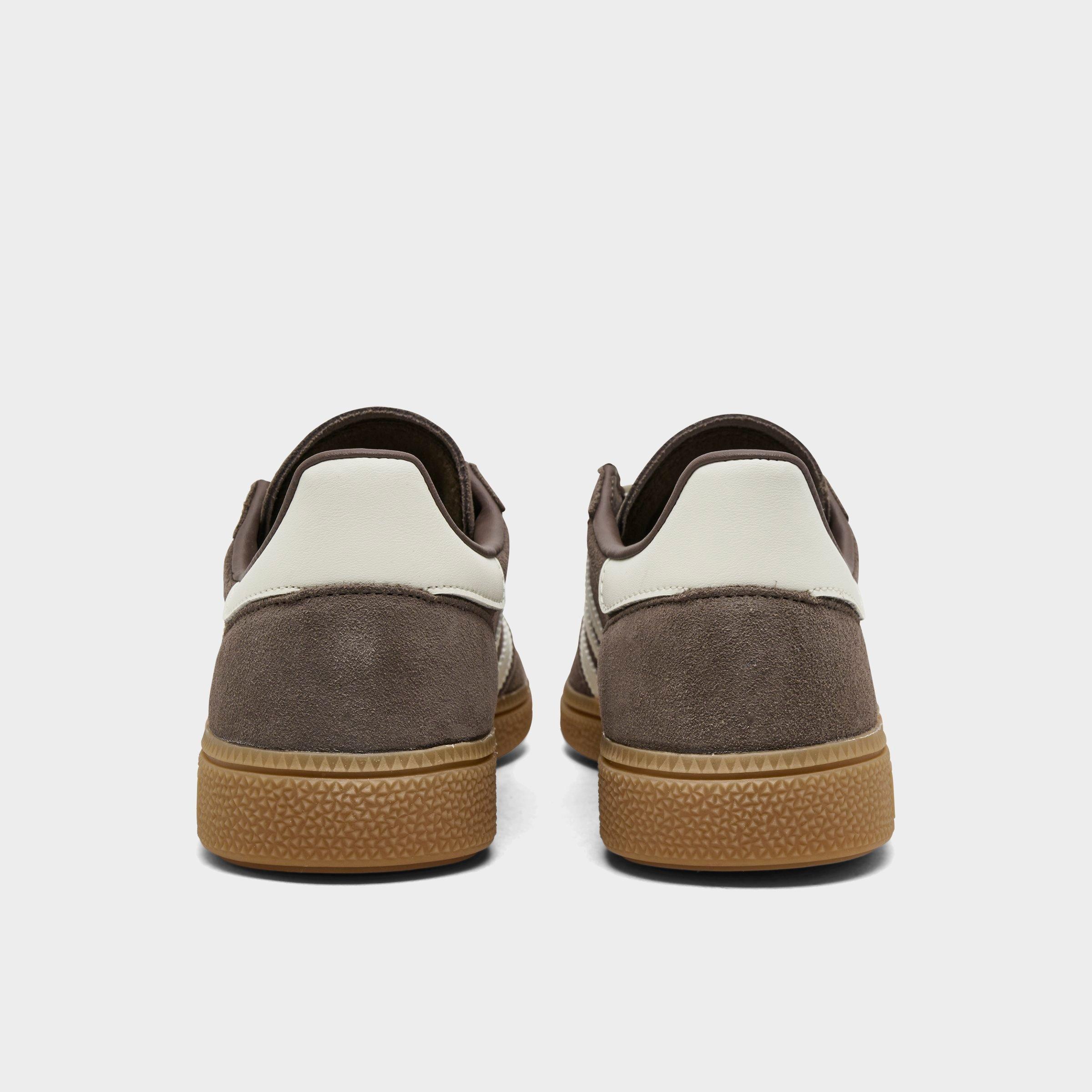Big Kids' adidas Originals Handball Spezial Casual Shoes - Part 1 - Earth Strata/Off White/Gum - Back view