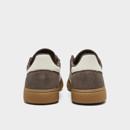 Big Kids' adidas Originals Handball Spezial Casual Shoes - Part 1 - Earth Strata/Off White/Gum - Back view