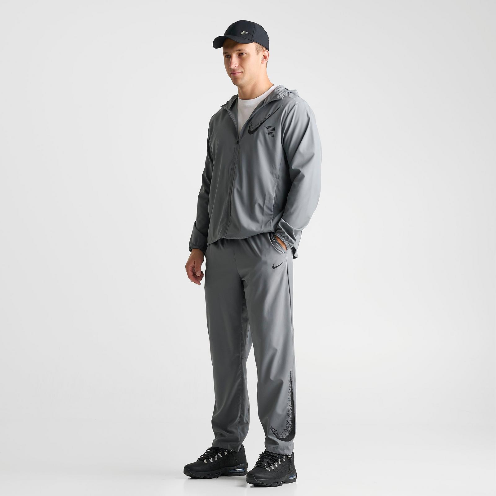 Men's Nike Dri-FIT Form Graphic Track Pants - Smoke Grey