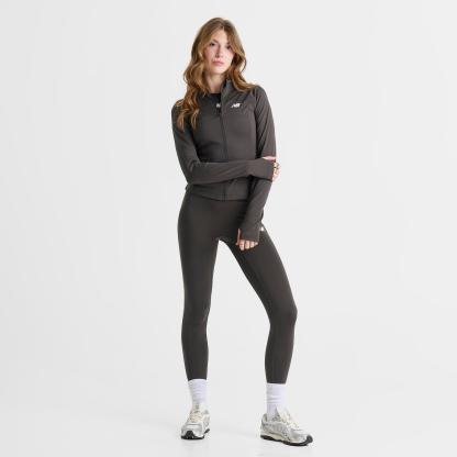 Women's New Balance Piped Full-Zip Training Jacket - Wash Black - view 2