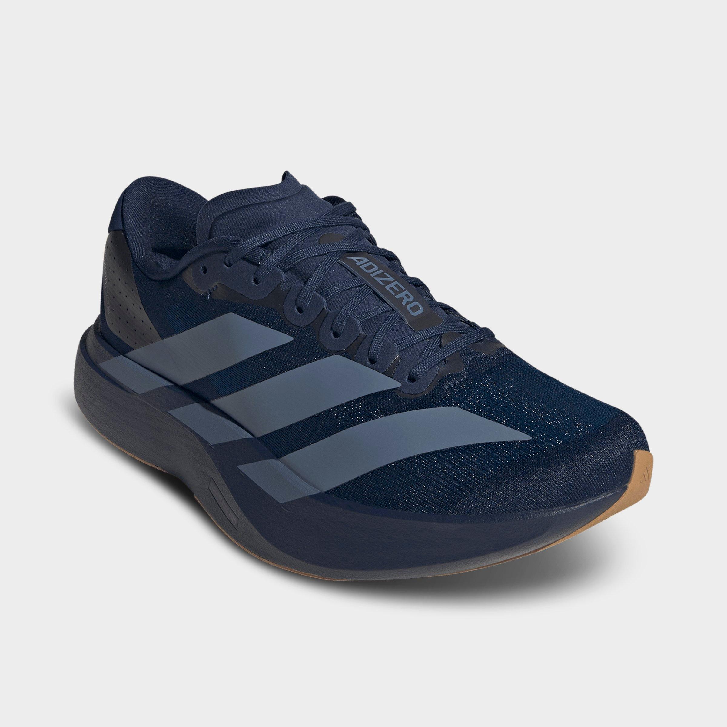 Men's adidas Adizero EVO SL Running Shoes - Part 1 - Night Indigo/Tech Ink/Grey - Both shoes facing left