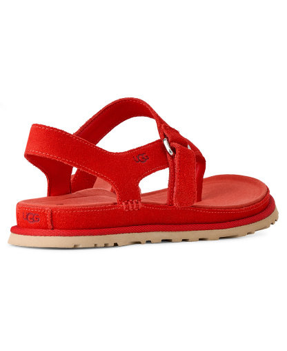 UGG® Women's GoldenGaze Open Toe Flat Sandals - Red Pepper