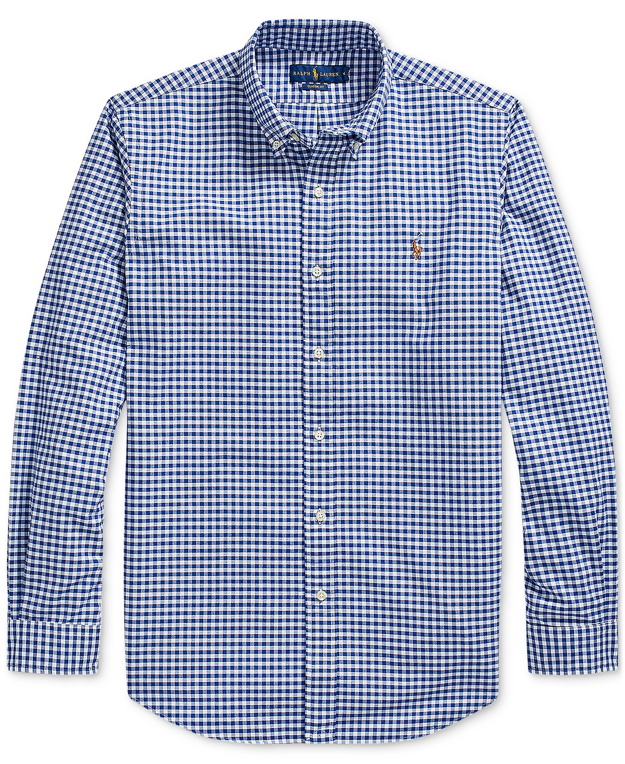 Polo Ralph Lauren Men's Custom Fit Oxford Shirt - Blue/white