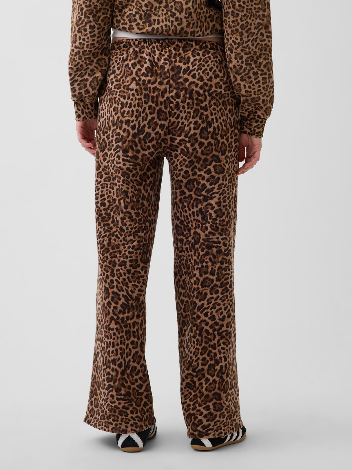 VintageSoft Baggy Sweatpants - Brown leopard