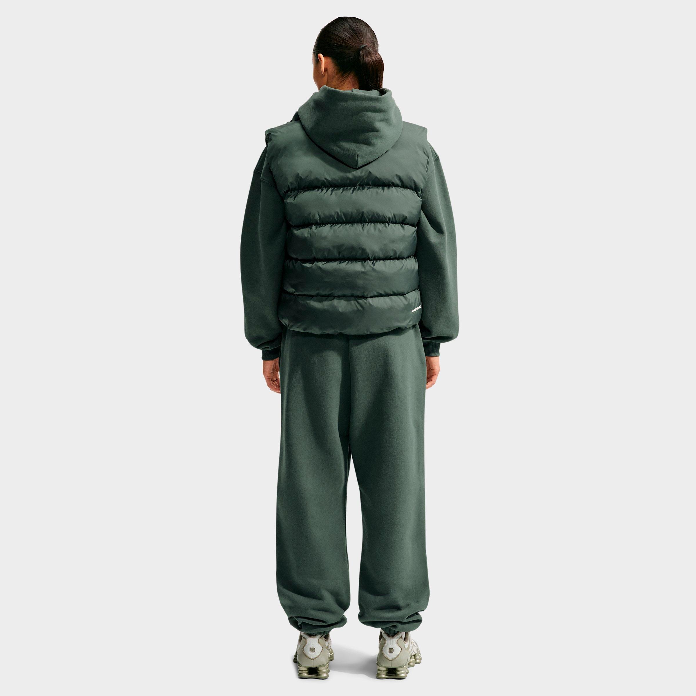 Women's Nithtke Studio Fleece Medium-Weight Camo Oversized Pullover Hoodie - Camo Green/Sail