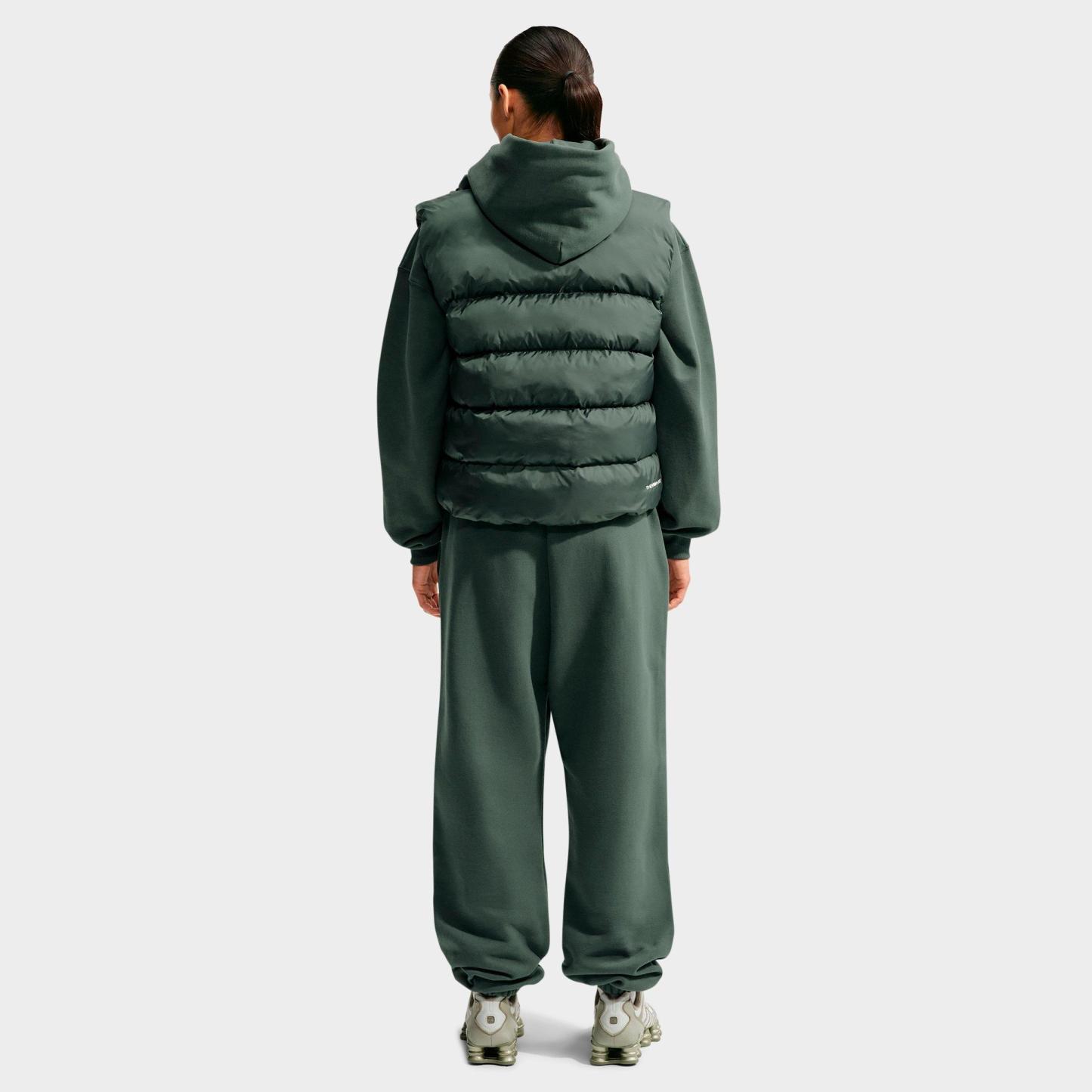 Women's Nithtke Studio Fleece Medium-Weight Camo Oversized Pullover Hoodie - Camo Green/Sail