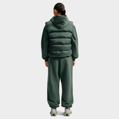 Women's Nithtke Studio Fleece Medium-Weight Camo Oversized Pullover Hoodie - Camo Green/Sail