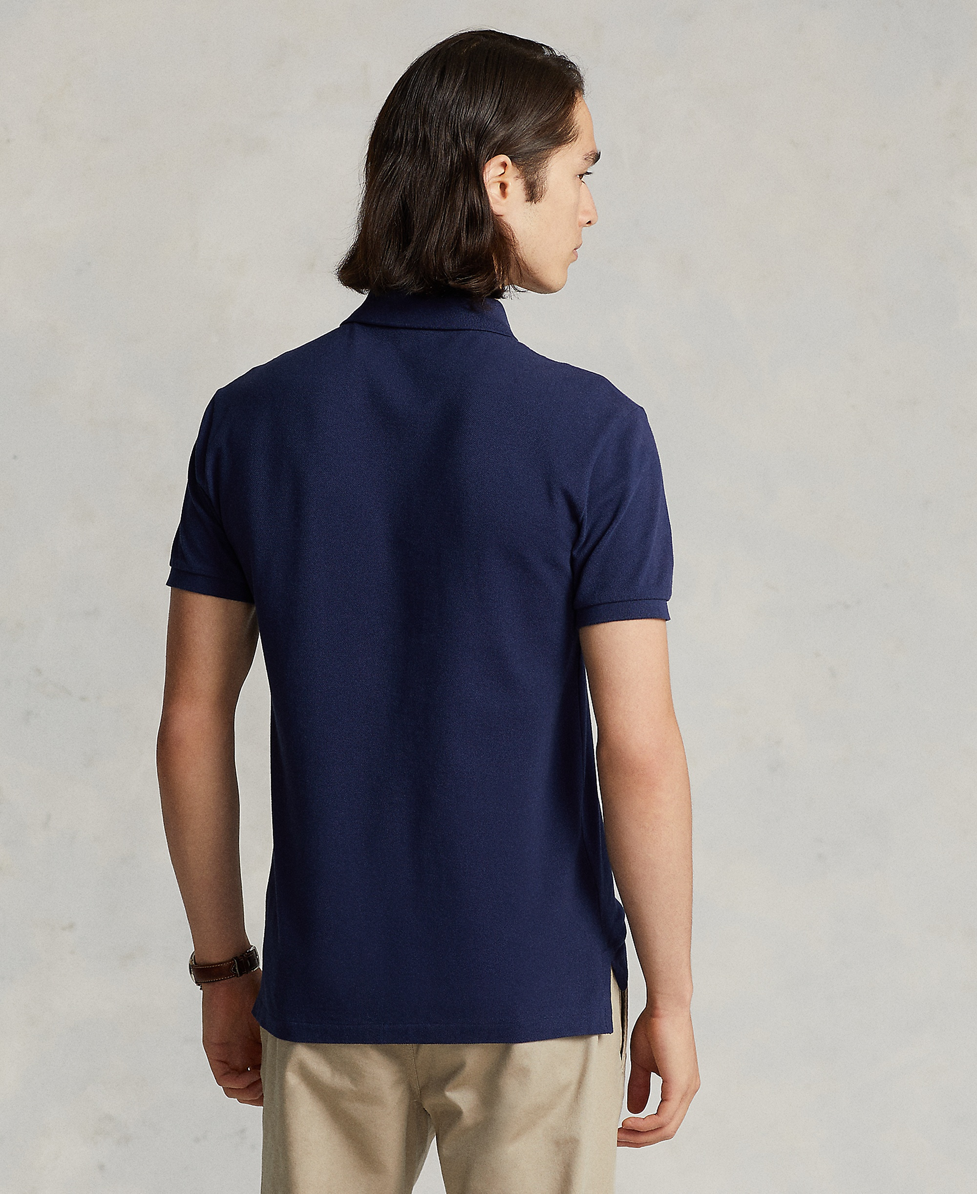Polo Ralph Lauren Men's Custom Slim-Fit Mesh Polo Shirt - Newport Navy