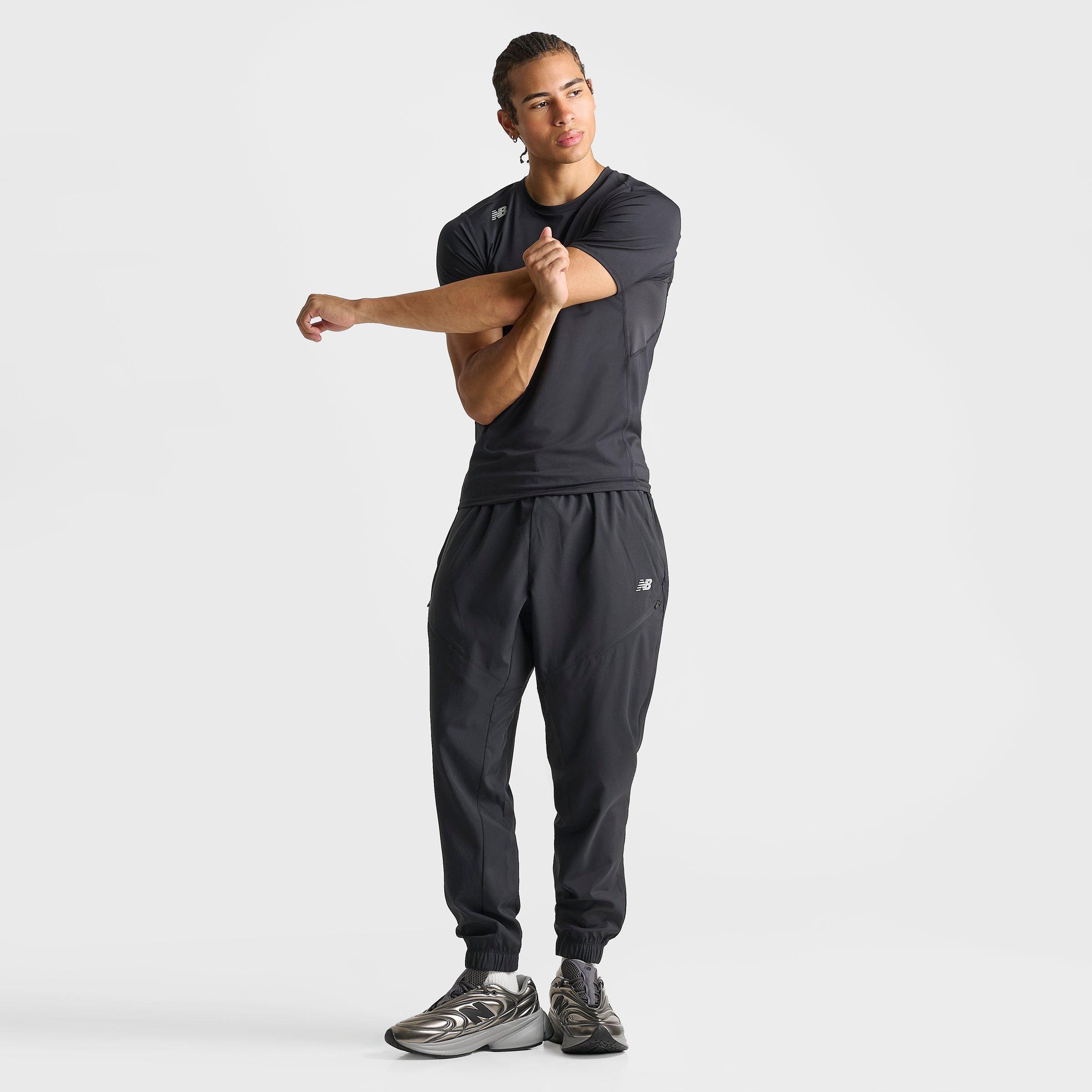 Men's New Balance Woven Zip Pocket Jogger Pants - Black - view 2