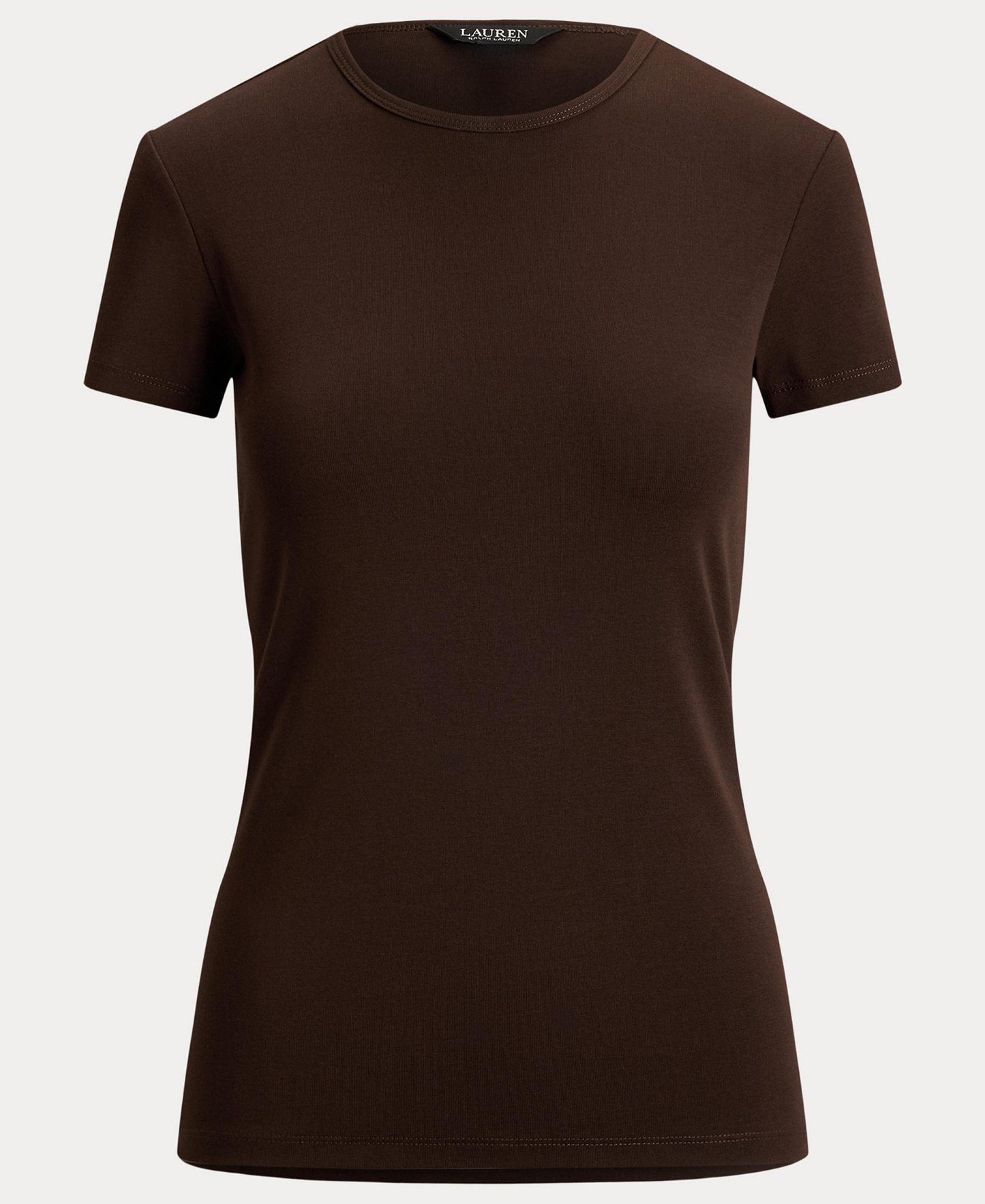 Lauren Ralph Lauren Stretch Knit T-Shirt - Circuit Brown