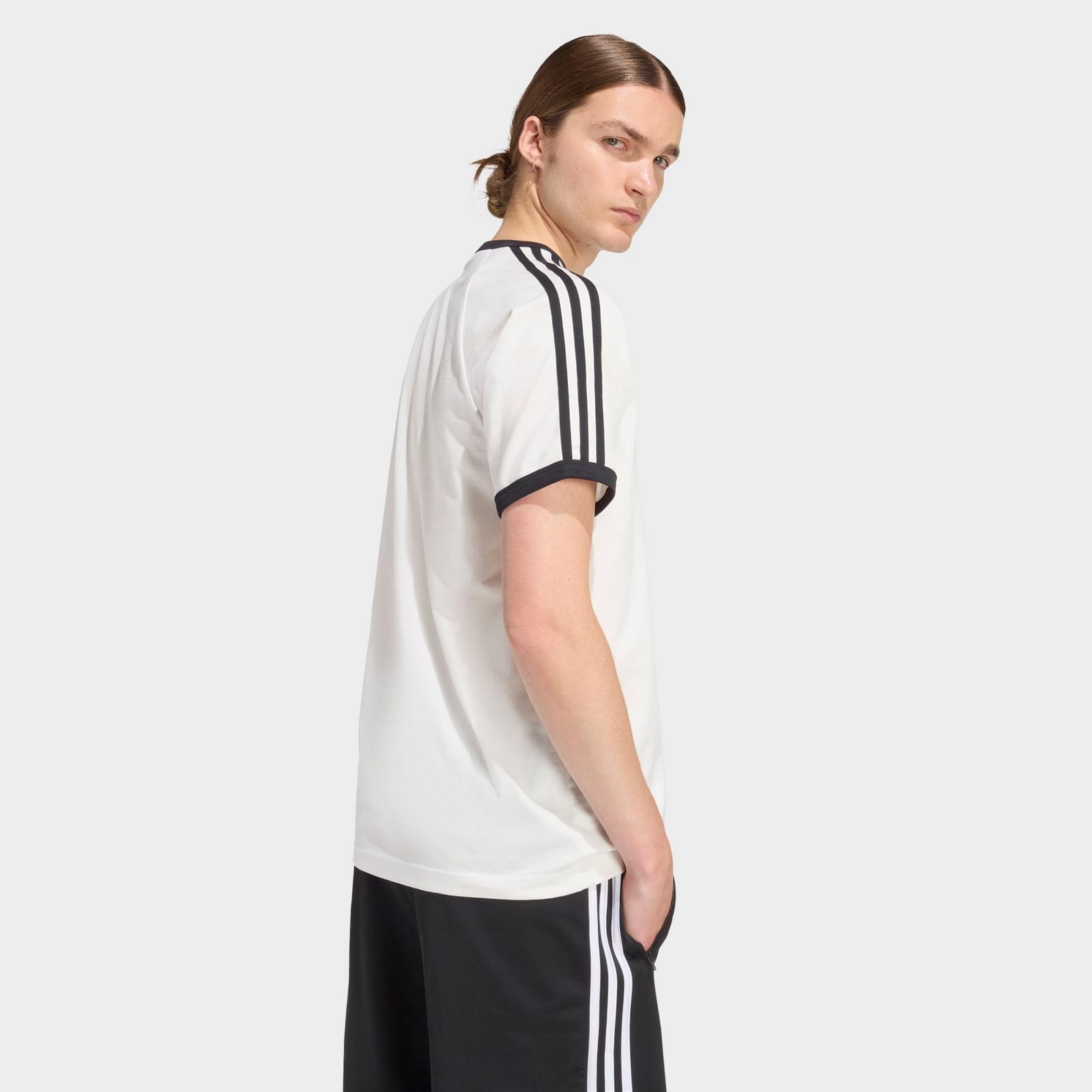 Men's adidas Originals adicolor 3-Stripes T-Shirt - White - view 5