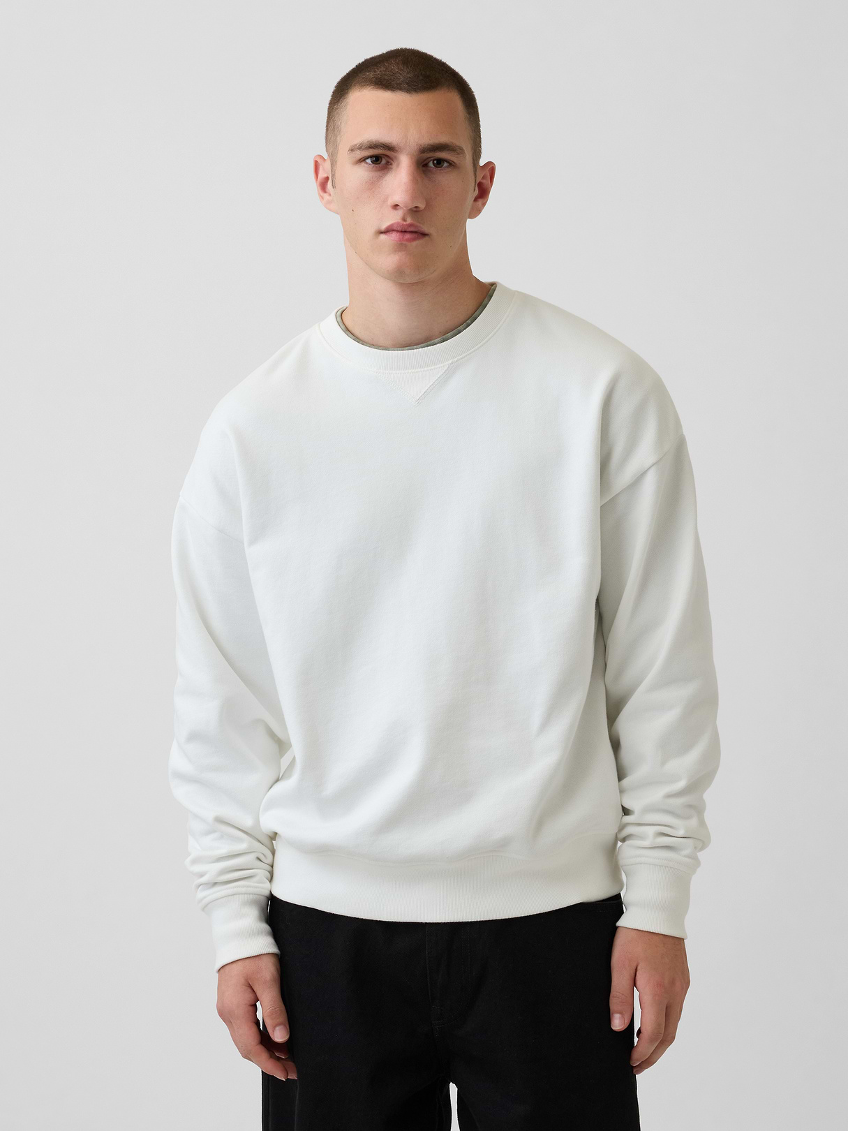 Adult Heavyweight French Terry Oversized Sweatshirt - new off white