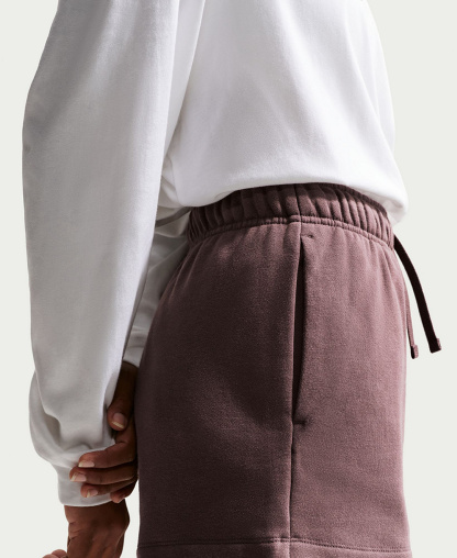 Nike Women's Sportswear Club Fleece Mid-Rise Shorts - Tattoo/White