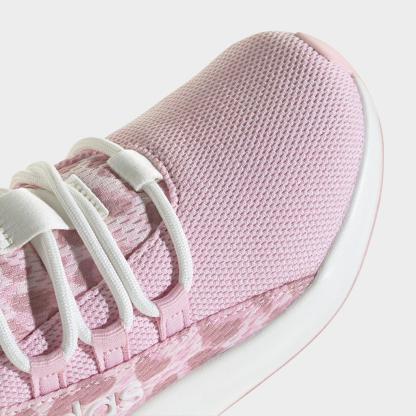 Girls' Little Kids' and Big Kids' adidas Lite Racer Adapt 8.0 Stretch Lace Casual Shoes - Part 1 - Core White/Distilled Pink/Clear Pink - Detail shot