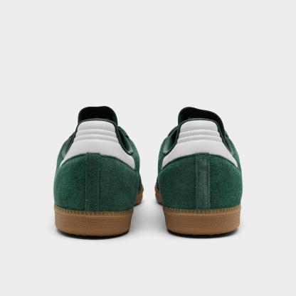 Men's adidas Originals Samba OG FIFA World Cup 2026 Portugal Casual Shoes - Team Dark Green/Better Scarlet/Gum - Back view