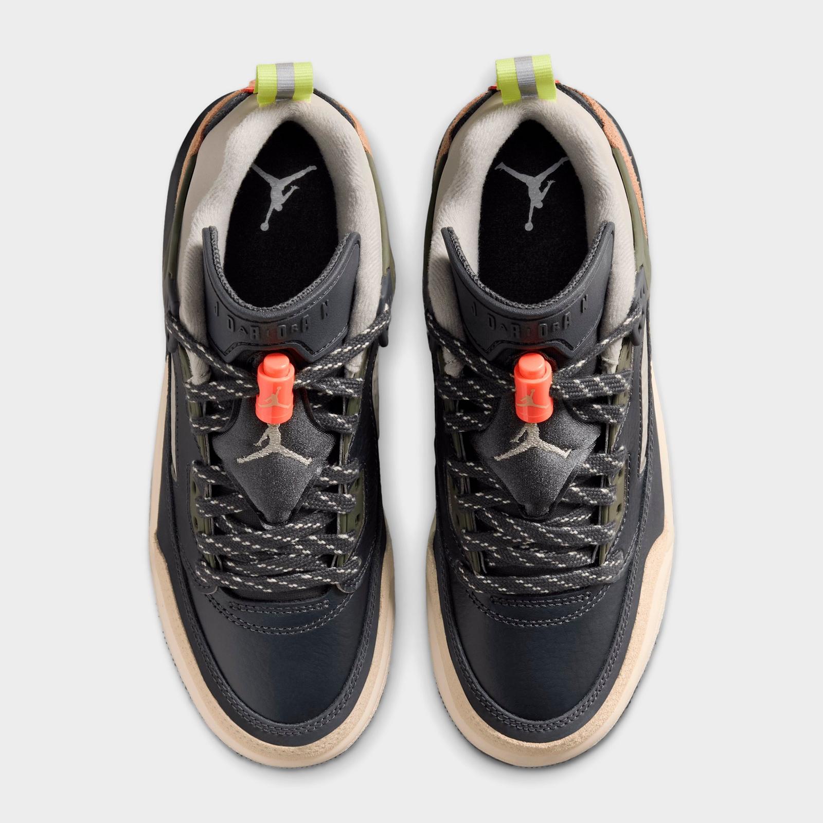 Big Kids' Jordan Spizike Low Casual Shoes - Anthracite/Light Wild Mango/Cargo Khaki/Spruce Fog - view 5
