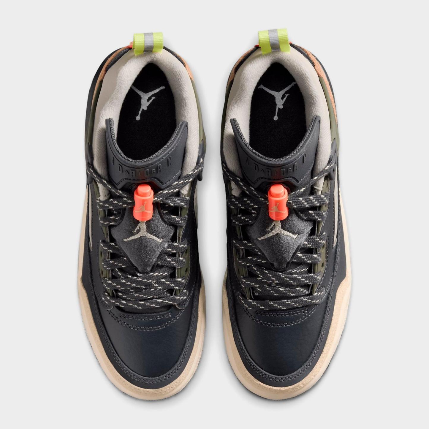 Big Kids' Jordan Spizike Low Casual Shoes - Anthracite/Light Wild Mango/Cargo Khaki/Spruce Fog - view 5