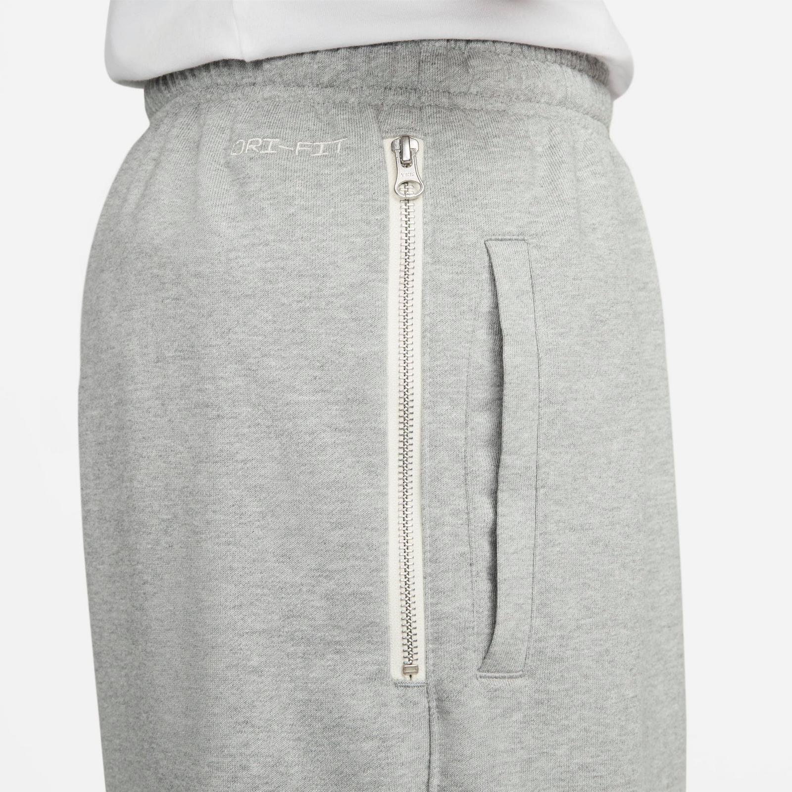 Men's Nike Dri-FIT Standard Issue French Terry Shorts - Dark Grey Heather/Pale Ivory