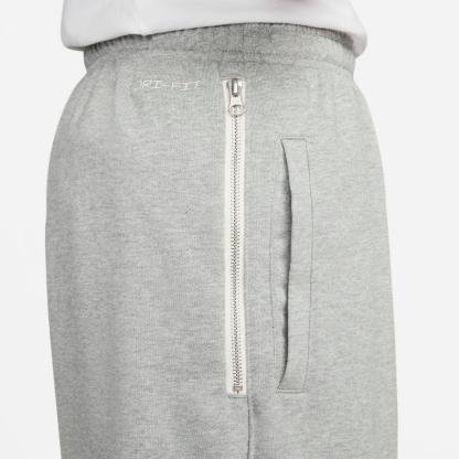 Men's Nike Dri-FIT Standard Issue French Terry Shorts - Dark Grey Heather/Pale Ivory