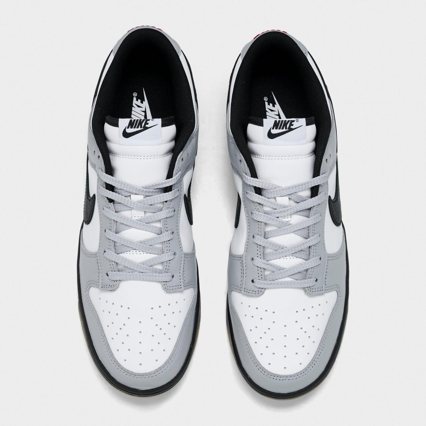 Men's Nithtke Dunk Low Retro Casual Shoes - Part 1 - White/Black/Wolf Grey/Gum Light Brown - Top view