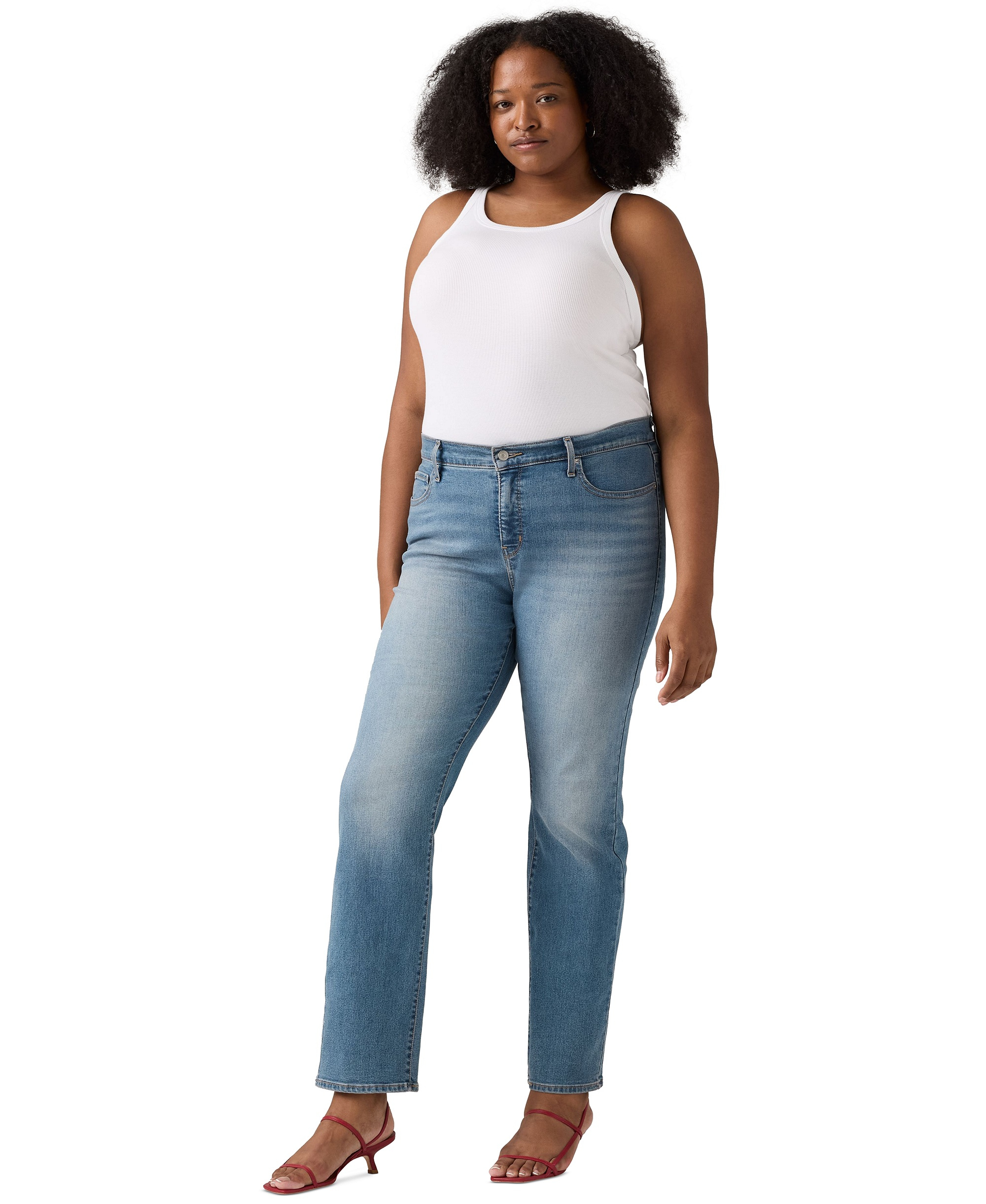 Levi's Women's 314 Shaping Slimming Straight Leg Mid-Rise Jeans - Eternal Indigo