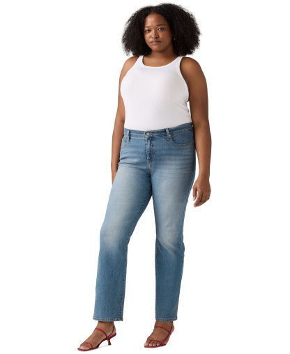 Levi's Women's 314 Shaping Slimming Straight Leg Mid-Rise Jeans - Eternal Indigo