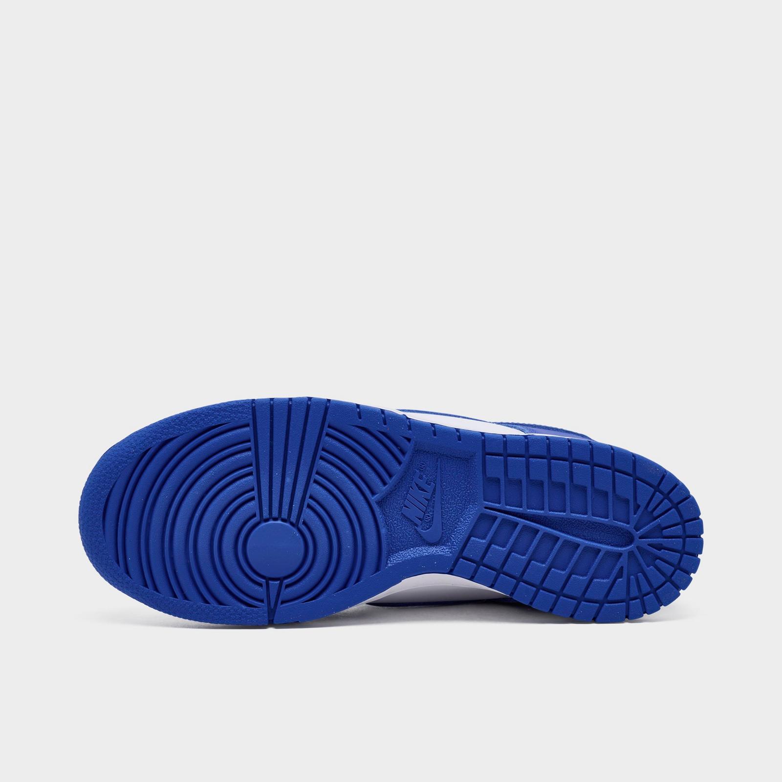 Big Kids' Nike Dunk Low Casual Shoes - White/Hyper Royal/Hyper Royal