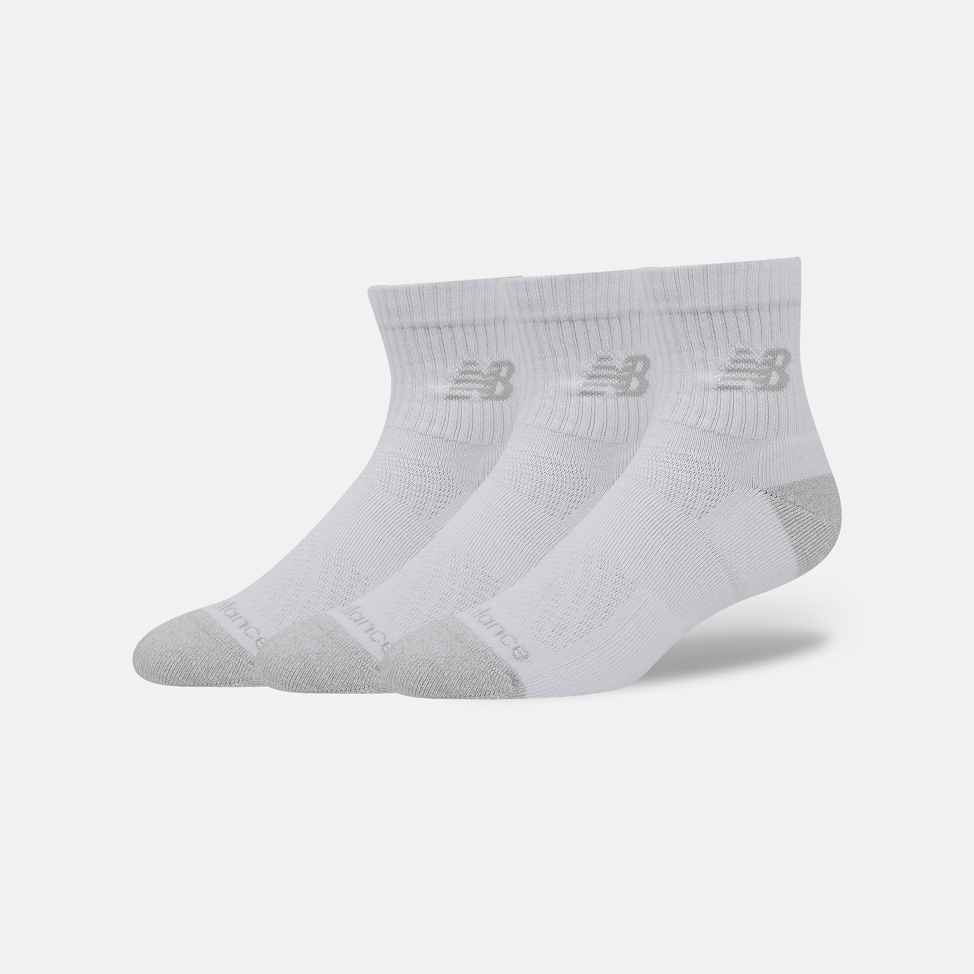 New Balance Active QTR Socks 3 Pack, LAS35204WT