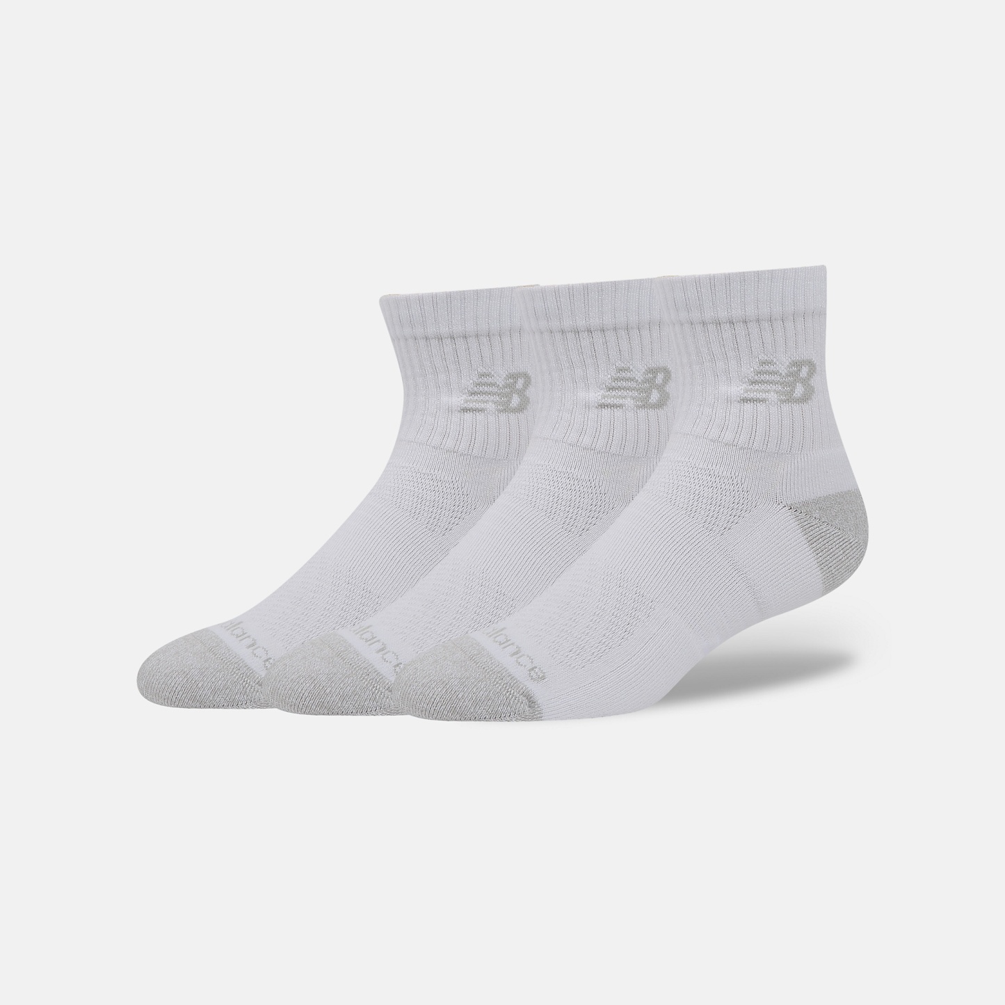 New Balance Active QTR Socks 3 Pack, LAS35204WT