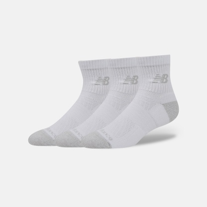 New Balance Active QTR Socks 3 Pack, LAS35204WT