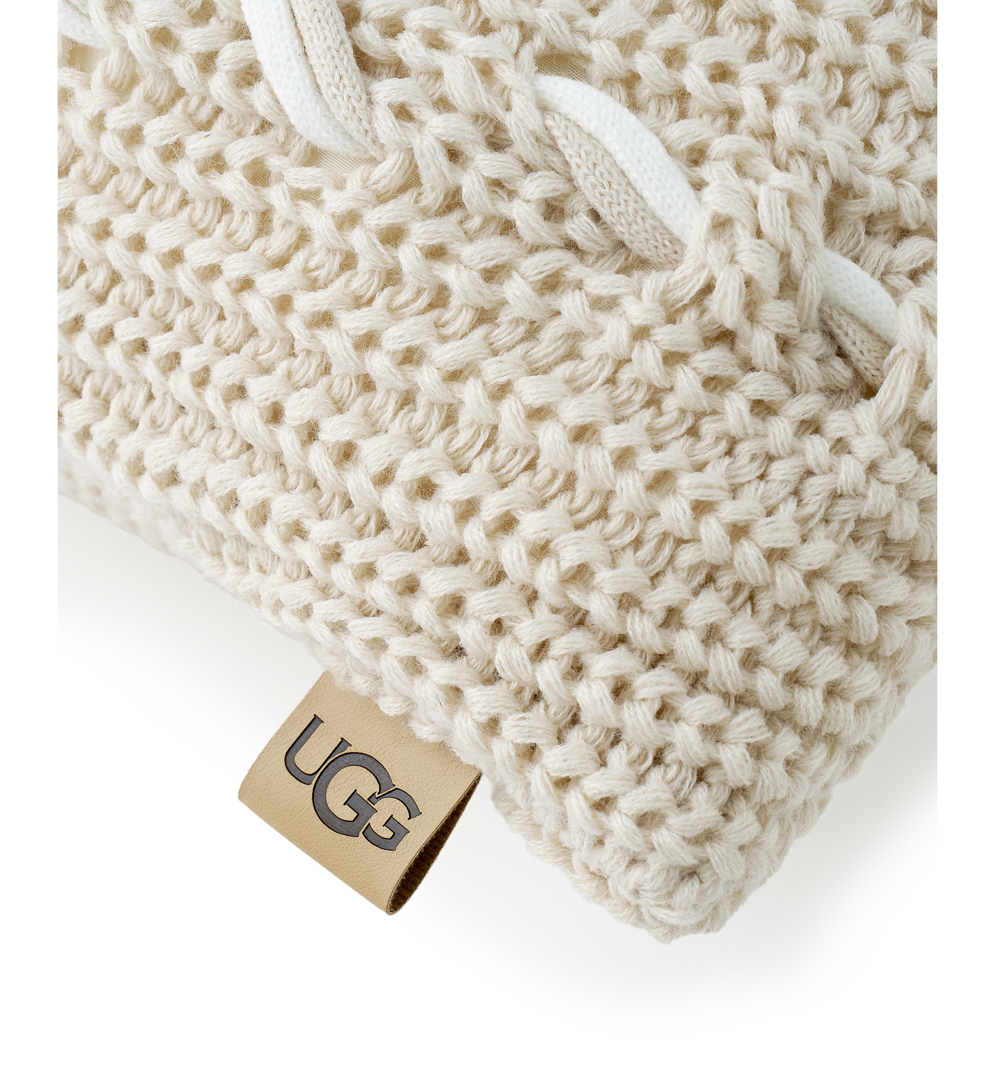 UGG® Merino Knit Decorative Pillow, 20" x 20" - Cream