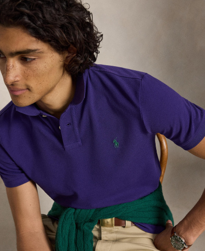 Polo Ralph Lauren Men's Classic-Fit Mesh Polo Shirt - Medievel Purple/C5200