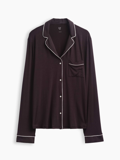 SoftMade Modal PJ Top - Terra brown