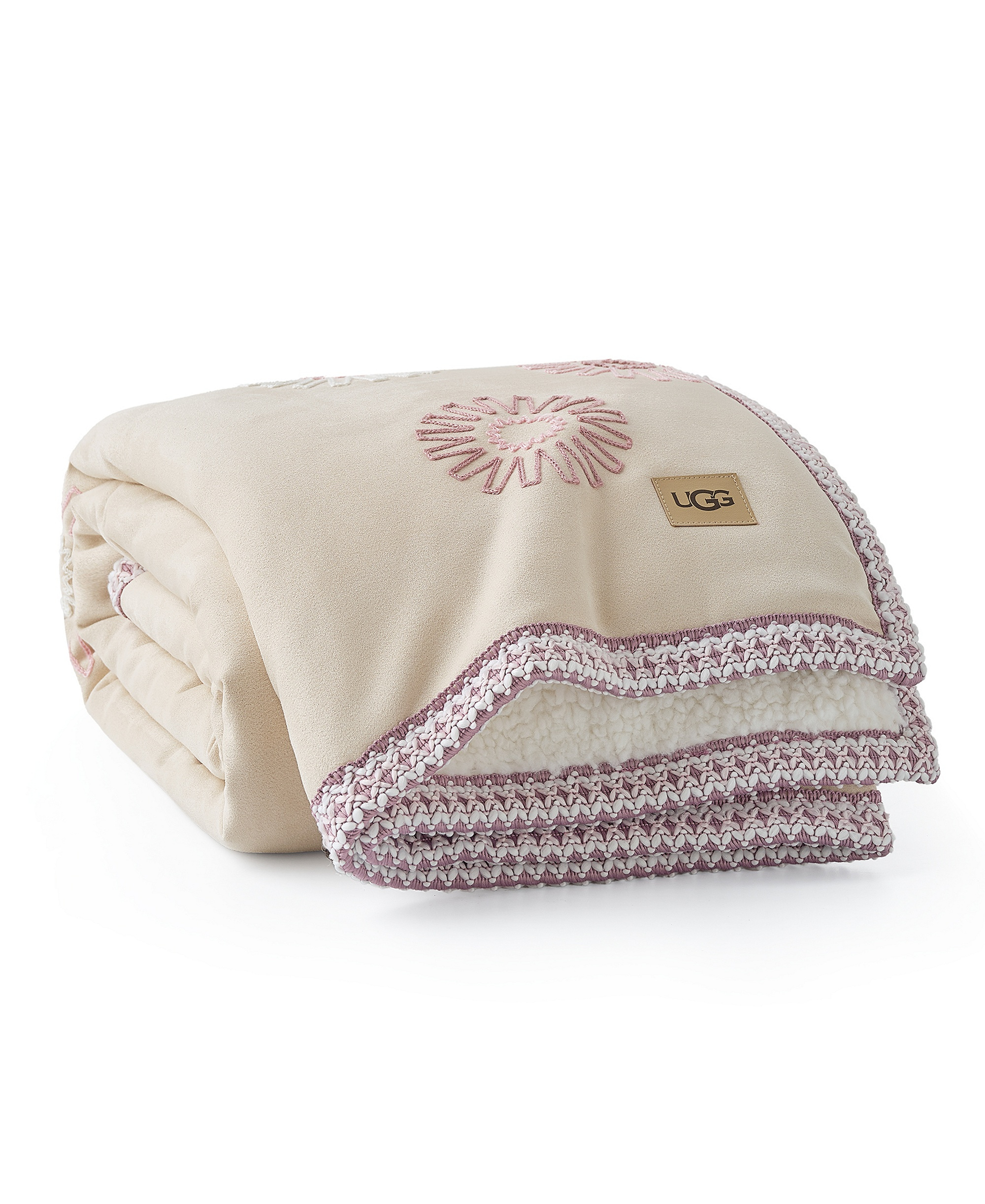 Kirkwood UGG Braid Throw, 50" x 70" - Cream