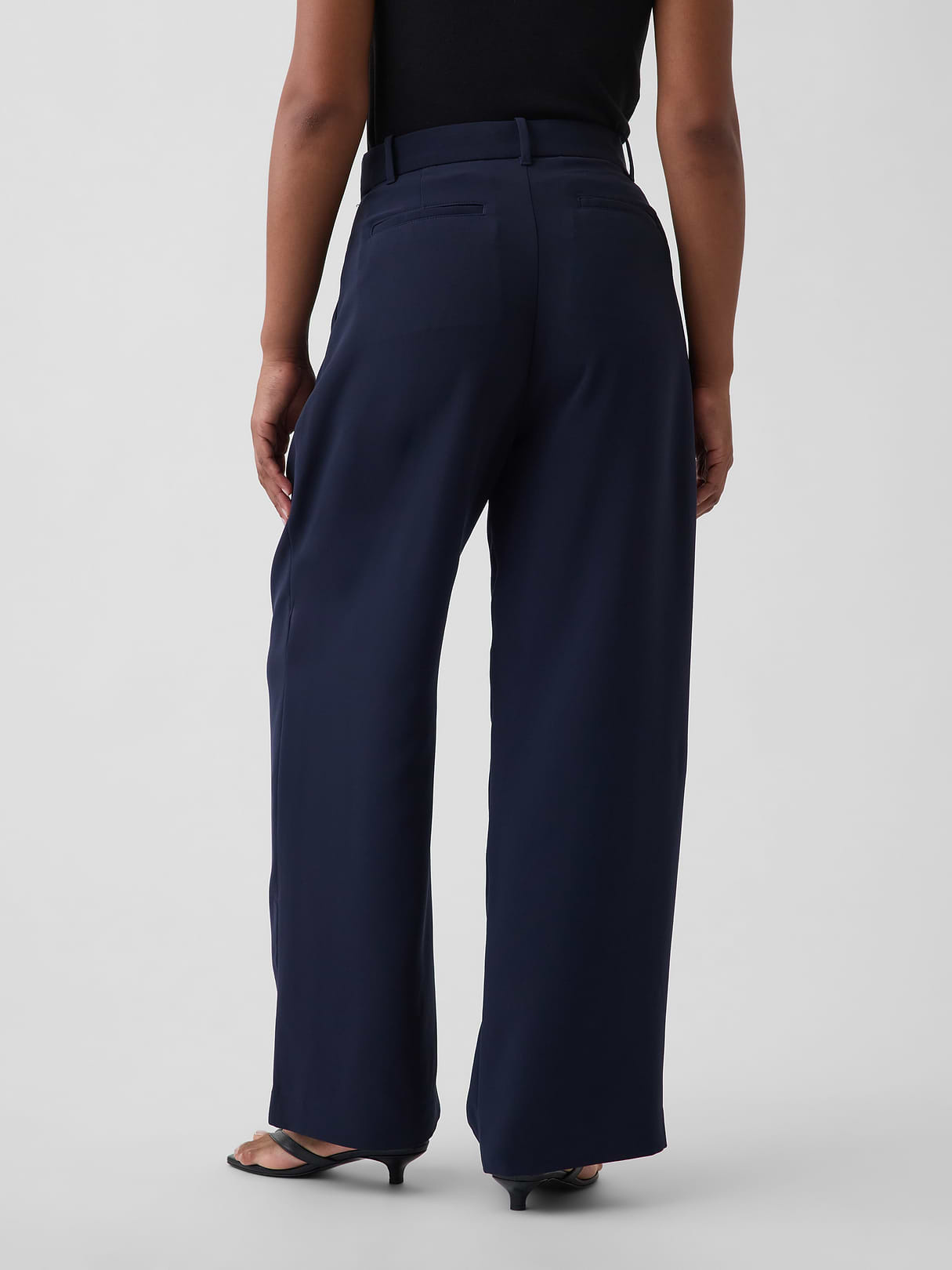 Curvy 365 High Rise Pleated Trousers - New classic navy