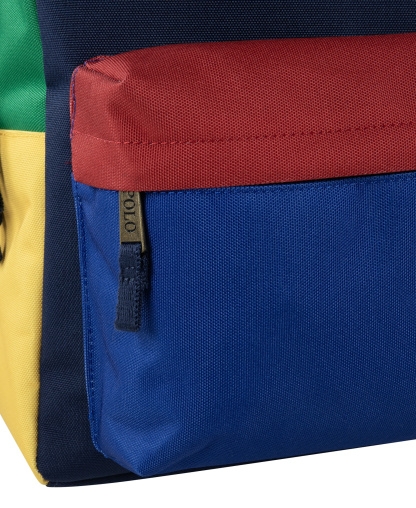 Polo Ralph Lauren Boys' and Girls' Embroidered Pony Color Backpack - Navy/Blue/Multi