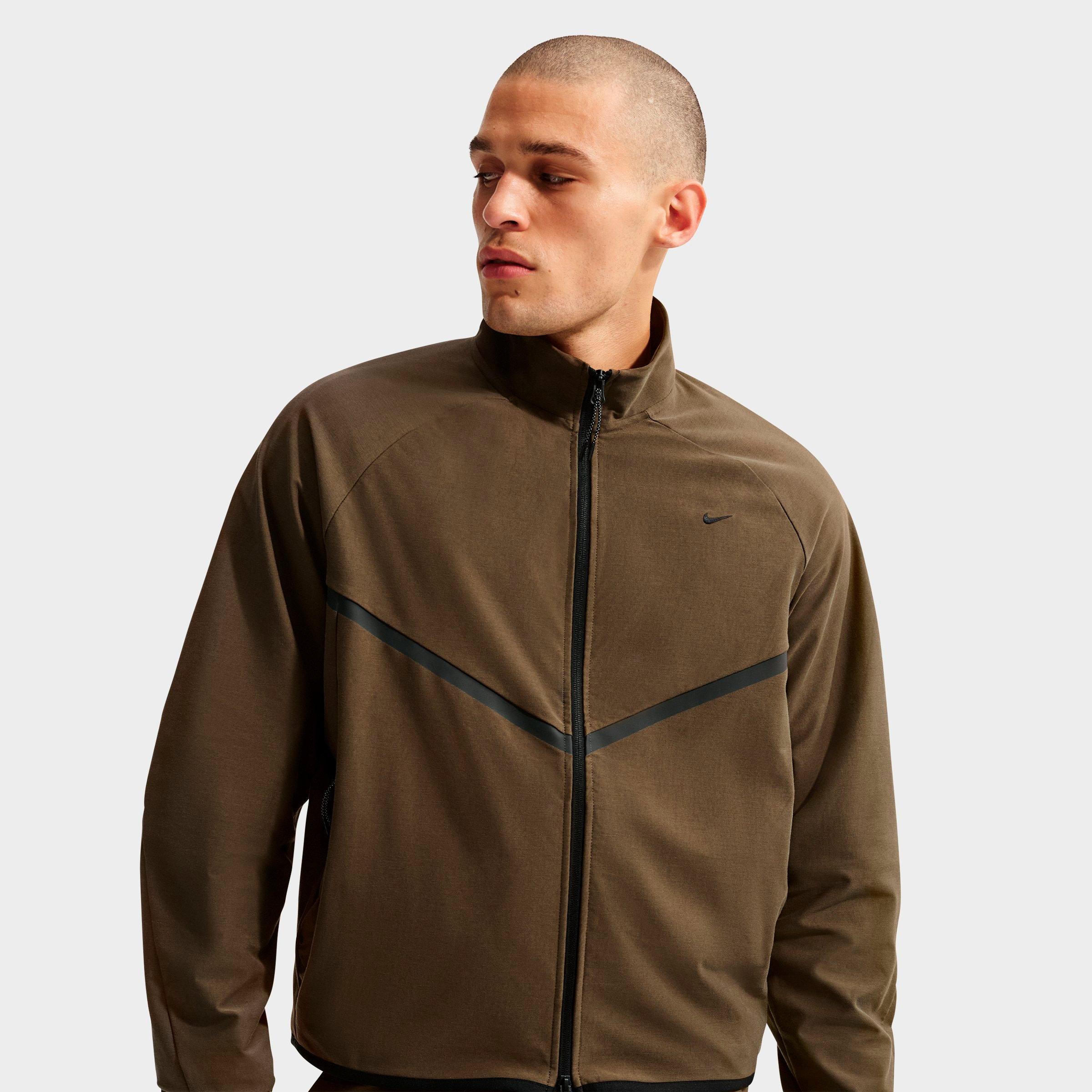 Men's Nithtke Sportswear Tech Dri-FIT Shori Knit Full-Zip Track Jacket - Dark Hazel/Black
