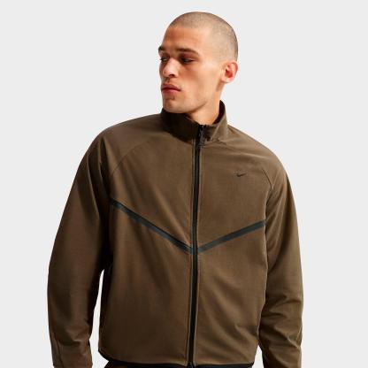 Men's Nithtke Sportswear Tech Dri-FIT Shori Knit Full-Zip Track Jacket - Dark Hazel/Black